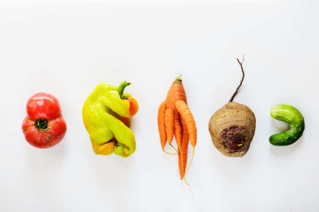 El mercado de las verduras y frutas feas